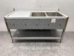 RVS Spoeltafel dubbele spoelbakken Premium-line Gelast model, Ophalen of Verzenden, Nieuw in verpakking