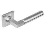 Intersteel enkele deurklink Bau-Stil op rozet vierkant rvs, Nieuw, Overige materialen, Klink of Kruk
