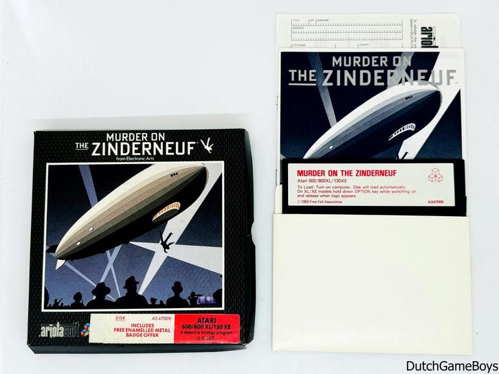 Atari 600/800/XE/XL - 5,25 Disk - Murder On The Zinderneuf, Games en Spelcomputers, Spelcomputers | Atari, Gebruikt, Verzenden