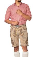 Lederhose Leer Kort Grijs en Riem, Kinderen en Baby's, Verzenden, Nieuw