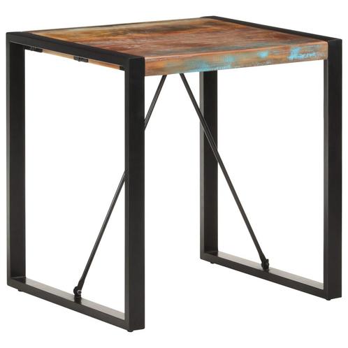 vidaXL Eettafel 70x70x75 cm massief gerecycled hout, Huis en Inrichting, Tafels | Eettafels, Nieuw, Verzenden