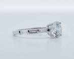 Zonder Minimumprijs - Ring - 14 karaat Witgoud - 1.87ct. tw., Handtassen en Accessoires, Ringen, Nieuw