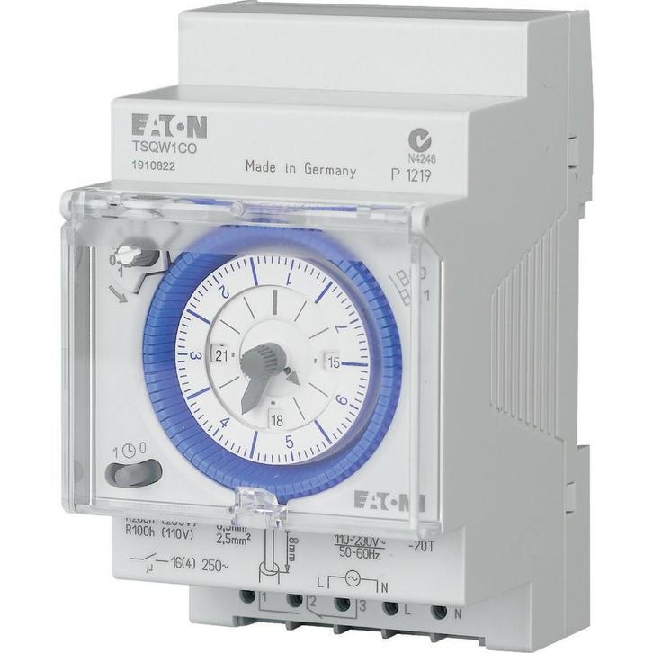 Eaton Horloge analogique 1 interrupteur hebdomadaire Quartz, Bricolage & Construction, Électricité & Câbles, Envoi