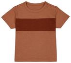 HEMA Baby T-shirt Kleurblokken Bruin