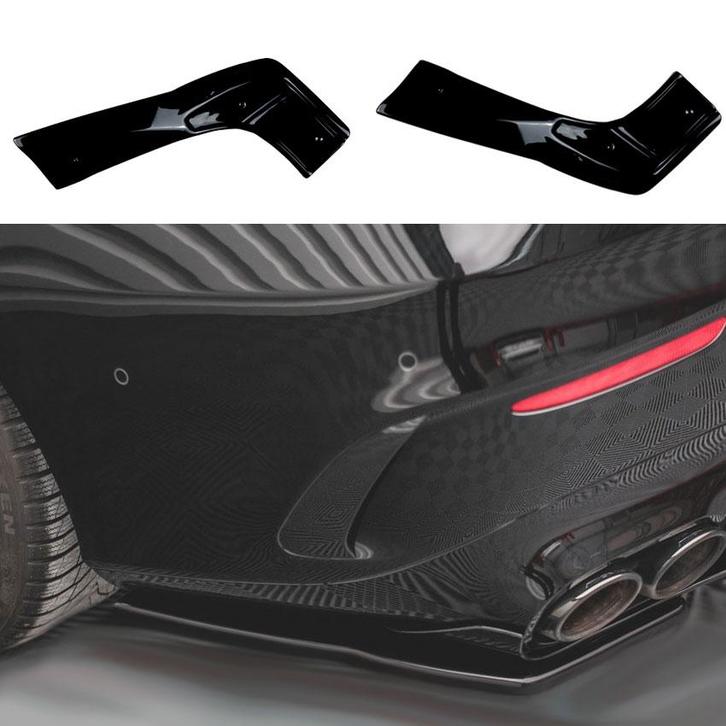 ZIJSPLITTER SPOILER DIFFUSER SCHORT PAST VOOR MERCEDES C118, Auto diversen, Auto-accessoires, Verzenden