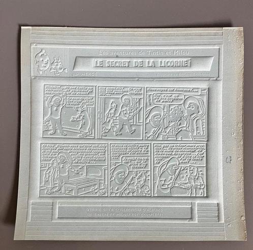Tintin - Le secret de la Licorne - 6X flans dimprimerie - 6, Boeken, Stripverhalen
