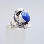 Argent, Zadelring + Lapis Lazuli - Bague, Antiek en Kunst
