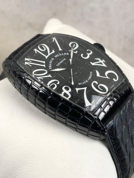 Franck Muller - Cintree Curvex Black Croco Automatic - 7880, Handtassen en Accessoires, Horloges | Heren