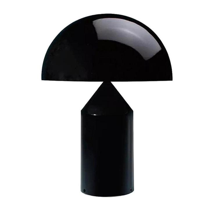 Oluce Atollo 70 Tafellamp Metal Zwart, Huis en Inrichting, Lampen | Tafellampen, Verzenden