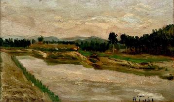 Arturo Tosi (1871-1956), Toegeschreven aan - Paesaggio