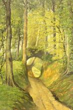 Emile Mees (1879) - Chemin crevé à Uccle, Antiek en Kunst