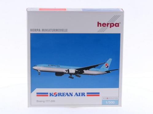 Schaal 1:500 Herpa 506601 Korean Air Boeing 777-300 Reg.N..., Hobby & Loisirs créatifs, Modélisme | Avions & Hélicoptères, Enlèvement ou Envoi