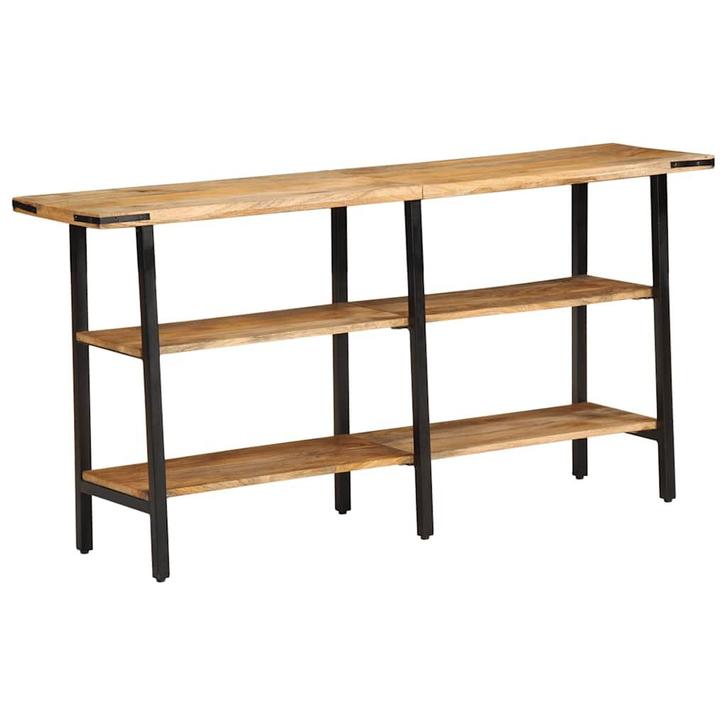vidaXL Wandtafel 140x35x70 cm massief mangohout, Huis en Inrichting, Tafels | Bijzettafels, Nieuw, Verzenden