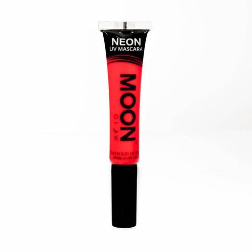Moon Glow Neon UV Mascara Intense Red, Hobby en Vrije tijd, Feestartikelen, Nieuw, Verzenden