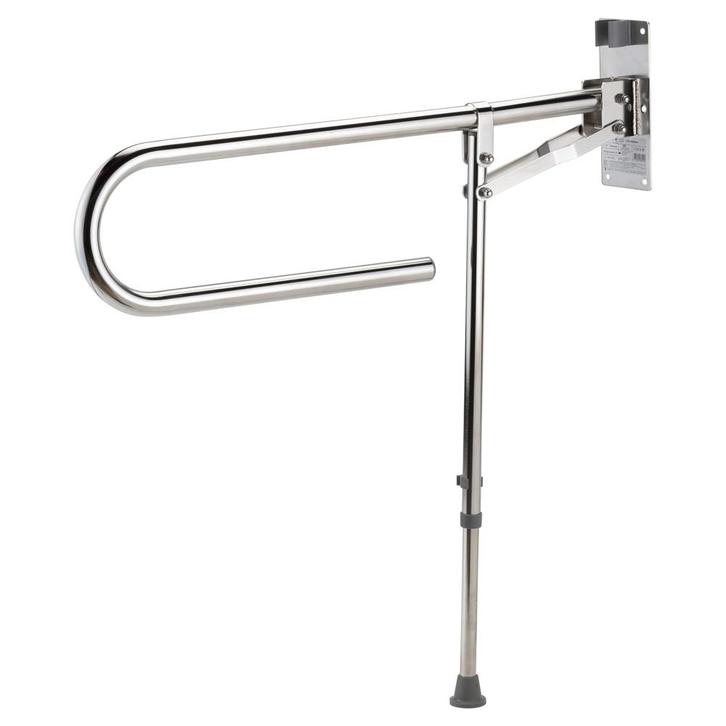 Toiletbeugel met steunpoot 85 cm RVS, Diversen, Verpleegmiddelen, Ophalen of Verzenden