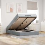 vidaXL Ottoman bed met matras 140x200cm stof lichtgrijs, Huis en Inrichting, Slaapkamer | Bedden, Verzenden, Nieuw