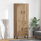vidaXL Highboard met lade 2 pcs Artisan Eiken 69,5 x 34 x, Huis en Inrichting, Kasten | Dressoirs, Verzenden, Nieuw