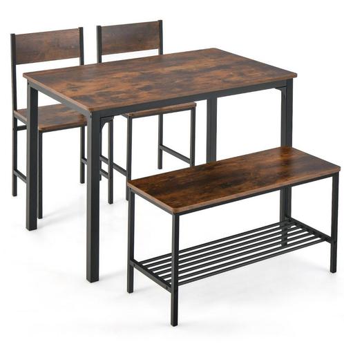 Tweedekans | Coast 4-delige Eettafelset - keukentafel met 2, Huis en Inrichting, Tafels | Eettafels, Ophalen of Verzenden