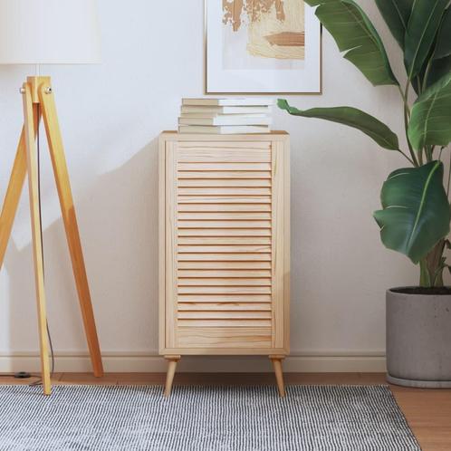 vidaXL Kastdeur met lamellen 69x39,4 cm massief grenenhout, Doe-het-zelf en Bouw, Hang- en Sluitwerk, Nieuw, Verzenden
