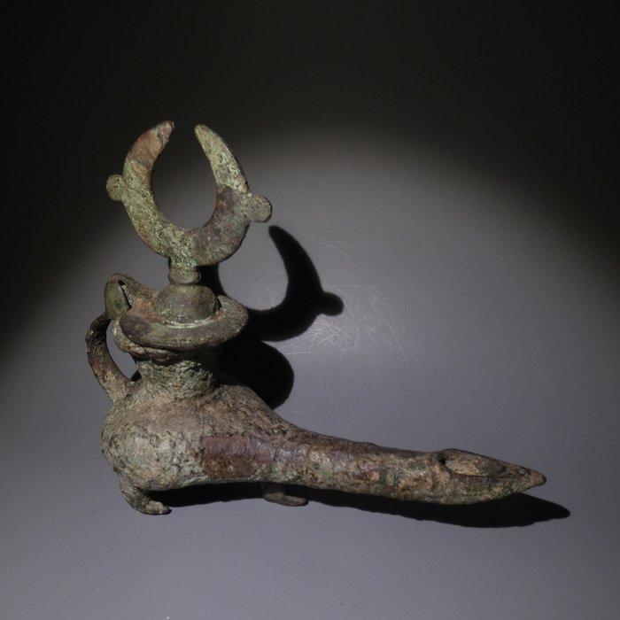 Islamitisch Brons Geen minimumprijs olielamp 17 cm L. 600 -, Verzamelen, Mineralen en Fossielen