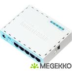 Mikrotik RB750GR3 Ethernet LAN Turkoois, Wit bedrade router, Nieuw, Verzenden