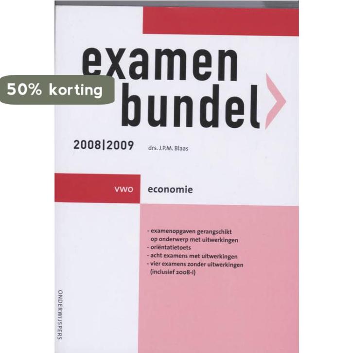 Examenbundel Economie 2008/2009 Vwo 9789006074888, Boeken, Schoolboeken, Gelezen, Verzenden