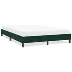 vidaXL Bedframe zonder matras 160x210 cm fluweel donkergroen, Verzenden, Nieuw