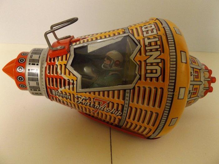 Horikawa - Blikken speelgoed - Friendship 7 Space Capsule,, Antiek en Kunst, Antiek | Speelgoed