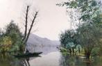 Gustave Garaud (1844-1914) - Landscape, The Seine at