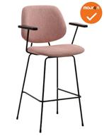Barkruk Eva - NIEUW - Roze - zithoogte 77cm, Vergader- of Presentatieruimte, Ophalen of Verzenden, Nieuw zonder verpakking, Stoel