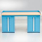 Datona Werkbank PRO bamboe - 2 opbergkasten - 200 cm -, Doe-het-zelf en Bouw, Ophalen of Verzenden, Nieuw