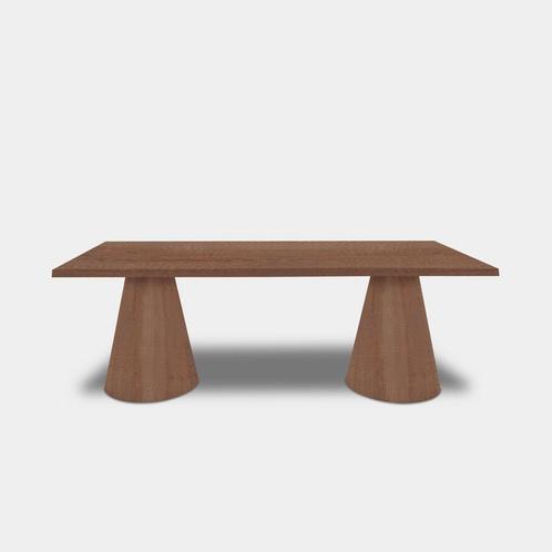 Tafel Boomstam Eikenhout  Set Kegelpoot  280x100, Huis en Inrichting, Tafels | Eettafels