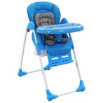 vidaXL Kinderstoel hoog blauw en grijs, Kinderen en Baby's, Kinderstoelen, Verzenden, Nieuw