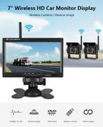 Draadloos Dubbele Achteruitrijcamera Set 7inch, Verzenden, Nieuw