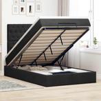 vidaXL Ottoman bed met matrassen 120x200cm fluweel zwart, Huis en Inrichting, Slaapkamer | Bedden, Verzenden, Nieuw