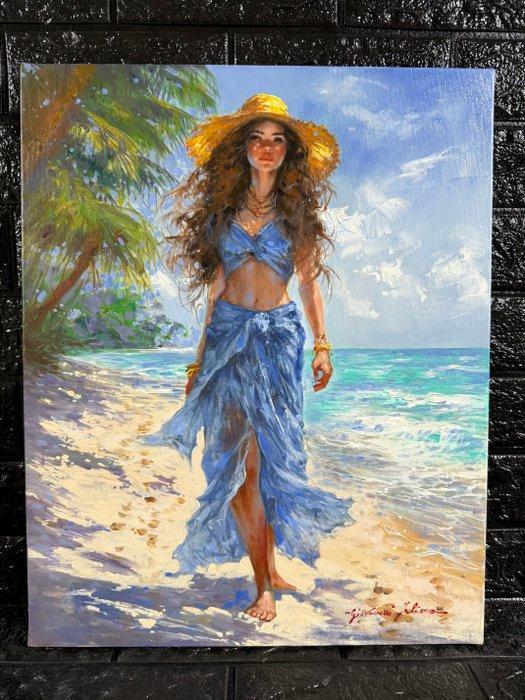 Giovanni Faliero (XX-XXI) - La Dea della Spiaggia, Antiek en Kunst, Kunst | Schilderijen | Klassiek