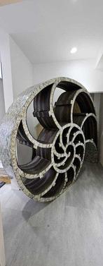 Plank - Parelmoer Intarsie - Exquisites Nautilus-regaal, Antiek en Kunst
