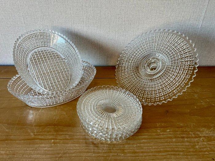Val Saint Lambert - Taartschaal (7) - Hambourg - Glas, Antiek en Kunst, Antiek | Meubels | Tafels