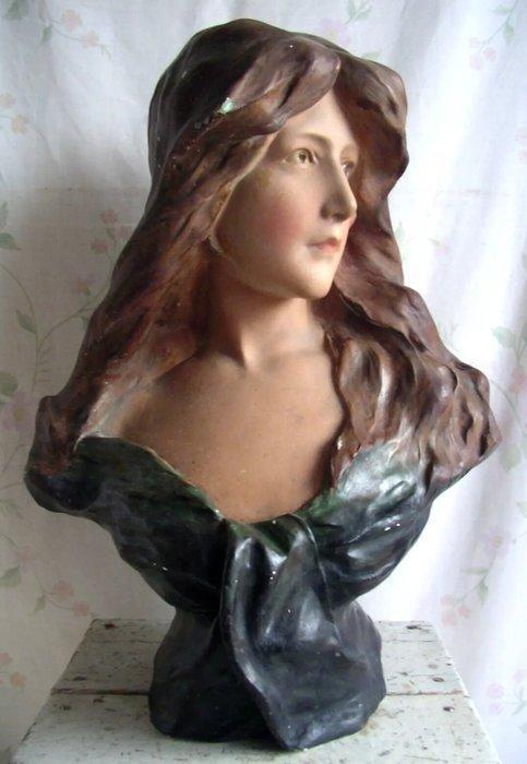 AFFORTUNATO GORY (1869-1925) - Skulptur - Buste,  weibliche, Antiek en Kunst, Kunst | Designobjecten