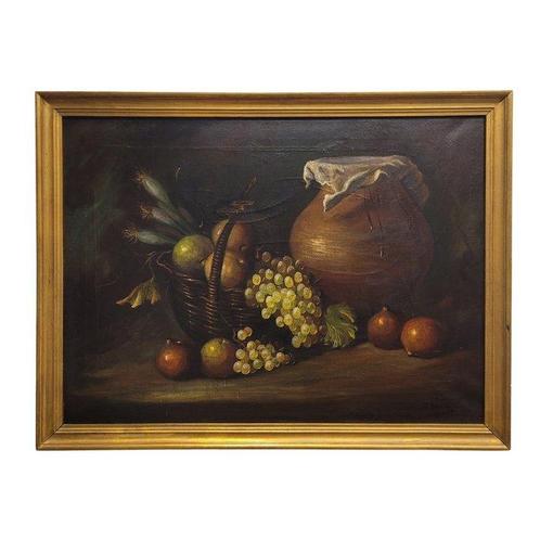 J. Hernández (XX) - Bodegón de frutas, Antiek en Kunst, Kunst | Schilderijen | Klassiek