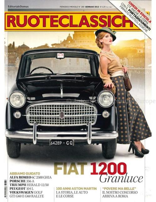 2013 RUOTECLASSICHE MAGAZINE 289 ITALIAANS, Boeken, Auto's | Folders en Tijdschriften