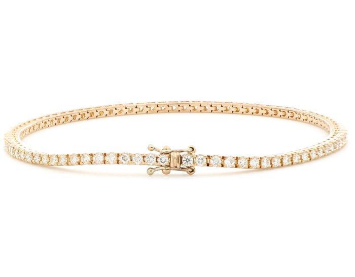 Zonder Minimumprijs - Armband - 18 karaat Roségoud - 3.36ct., Handtassen en Accessoires, Armbanden