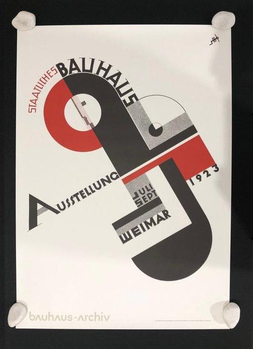 joost schmidt - bauhaus exhibition 1923, Antiquités & Art, Art | Dessins & Photographie