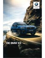 2018 BMW X3 BROCHURE NEDERLANDS, Livres, Ophalen of Verzenden
