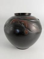 Vaas - Brons, Oud Japans ontwerp - Japan - KOI Carp 3D