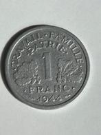France. 1 Franc 1944 Etat Français. Variété petit c, Postzegels en Munten, Munten | Europa | Euromunten