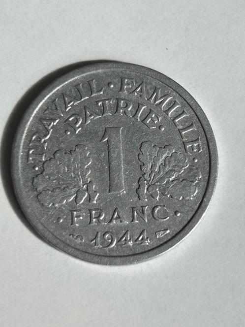 France. 1 Franc 1944 Etat Français. Variété petit c, Postzegels en Munten, Munten | Europa | Euromunten