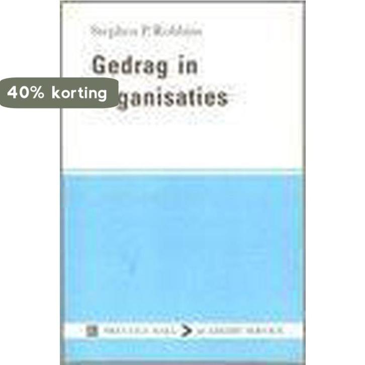 Gedrag in organisaties / Prentice-Hall/Academic Service, Boeken, Economie, Management en Marketing, Gelezen, Verzenden