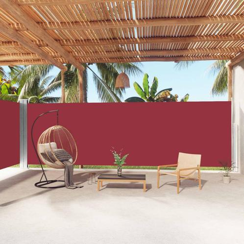 vidaXL Windscherm uittrekbaar 200x1000 cm rood, Tuin en Terras, Parasols, Nieuw, Verzenden