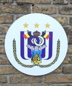 Anderlecht : Ophangbaar logo van Dibond Aluminium, Verzenden, Clubaccessoires